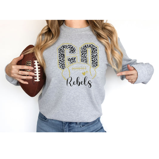 Go Rebels leopard print shirt