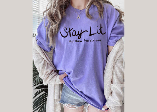 Stay Lit Matthew 5:16 shirt