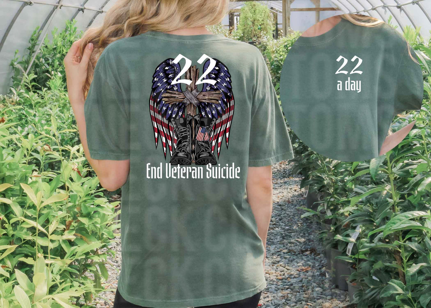 22 a day veteran suicide prevention shirt