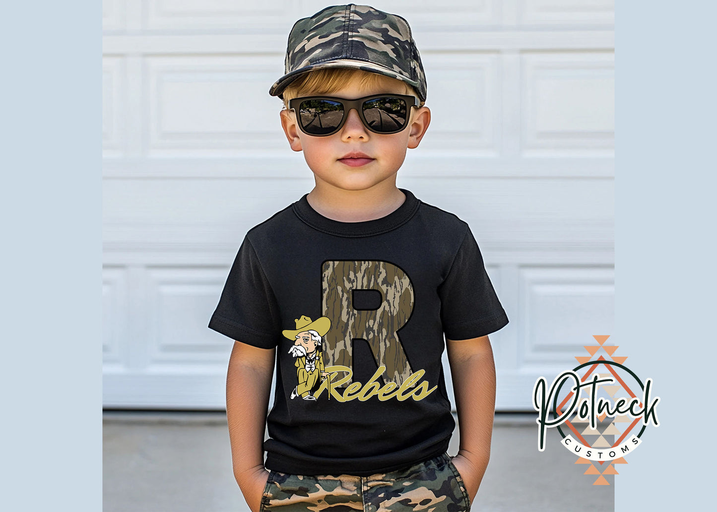 Youth Rebels camo R shirt
