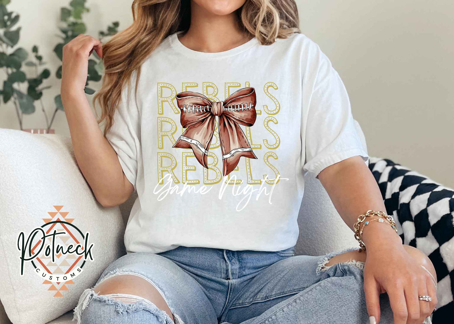 Rebels Football game day shirt