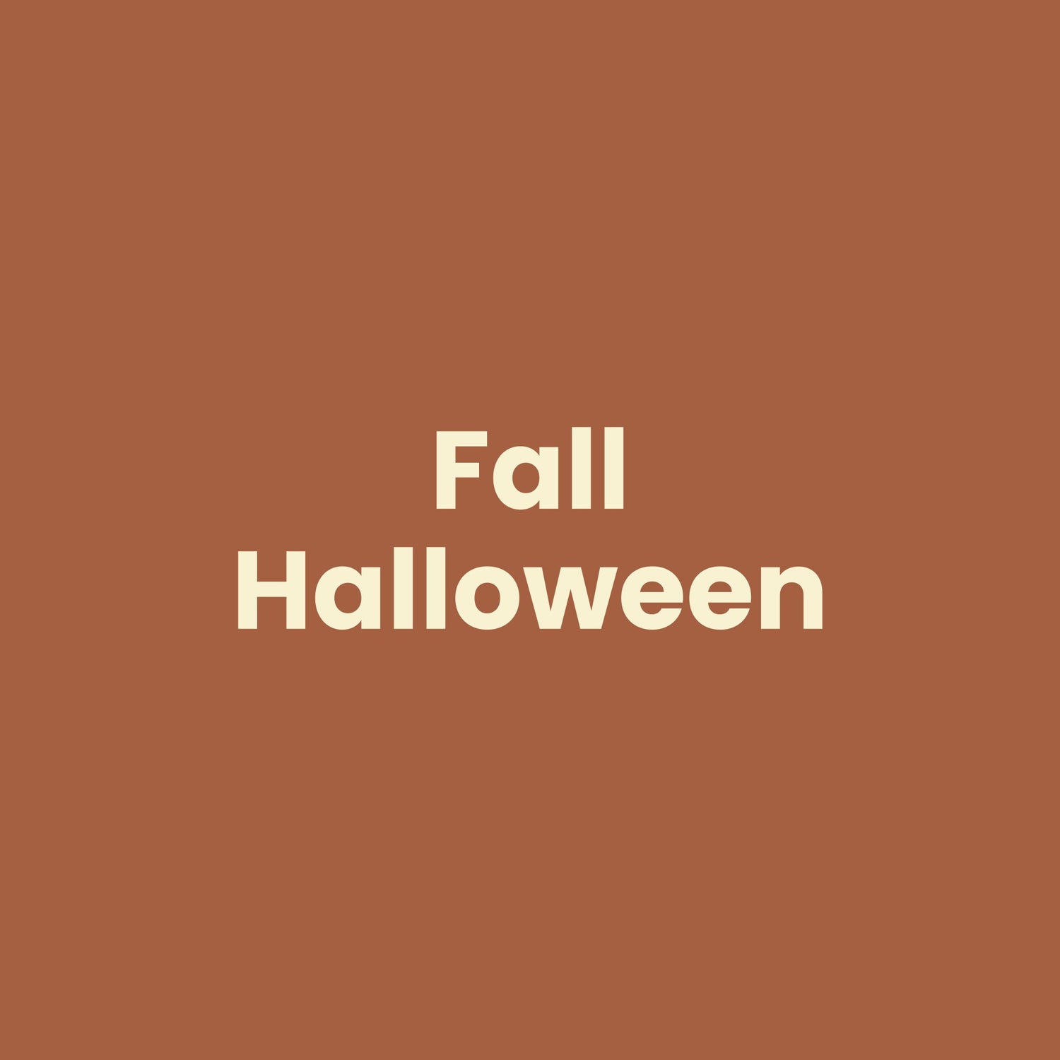 Fall & Halloween