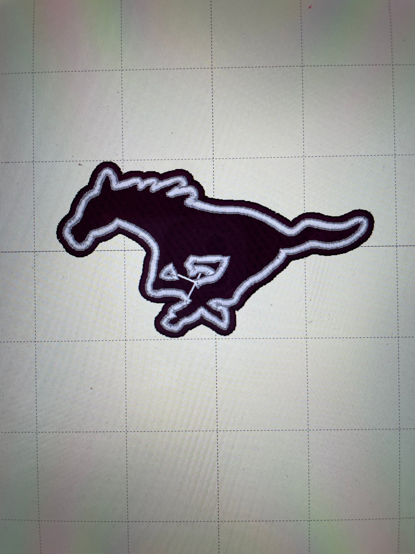 School Mascot iron on hat patch