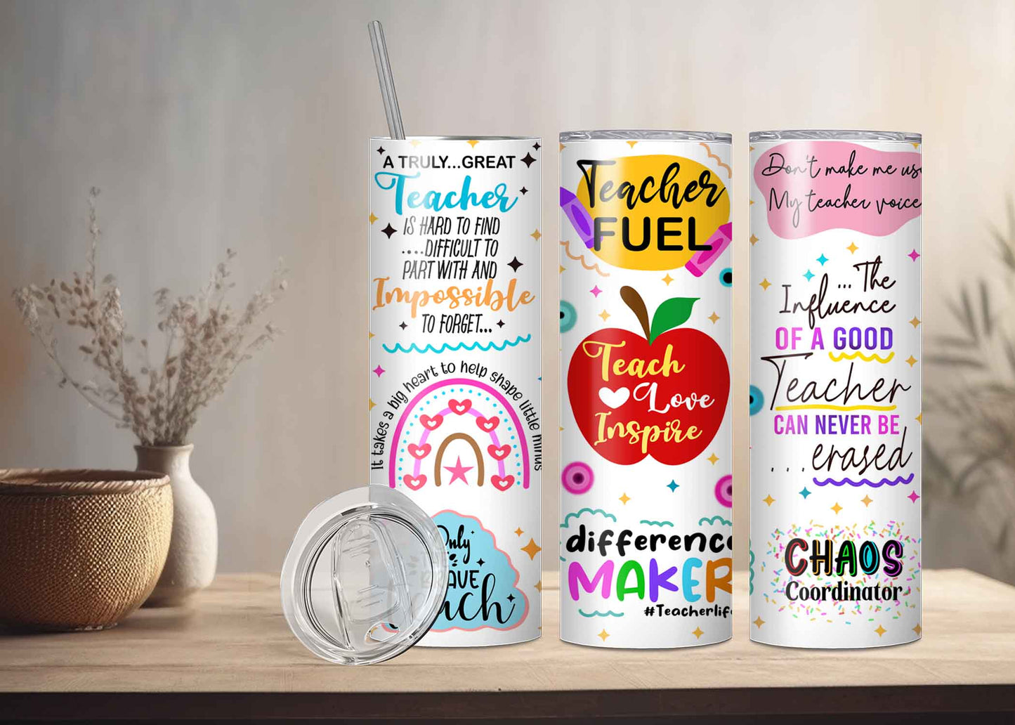 Teacher inspirational tumbler