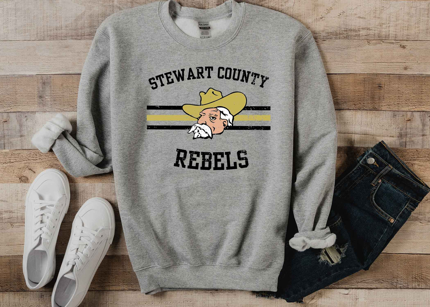 Stewart county Rebels grunge