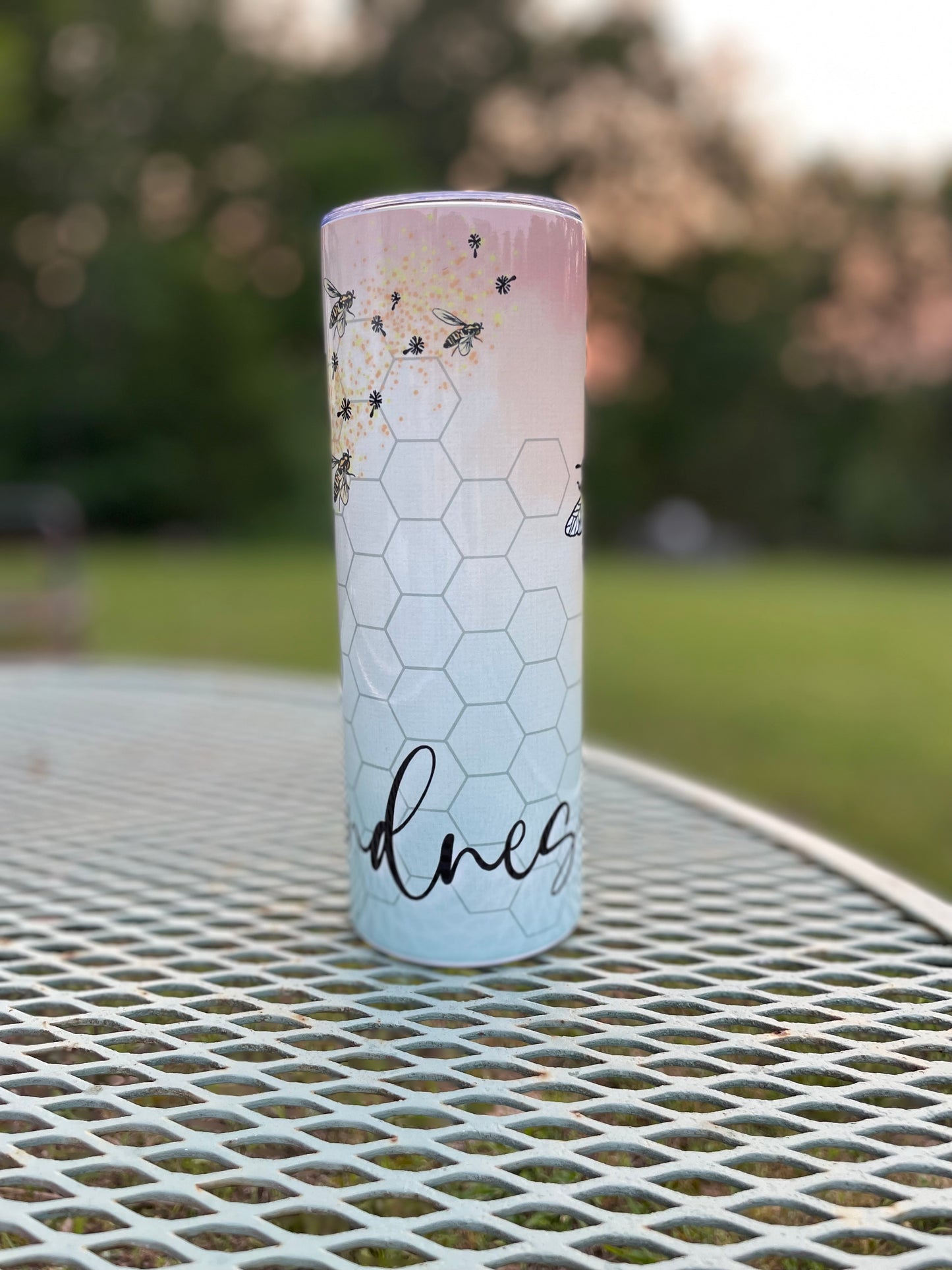 Spread Kindness dandelion tumbler