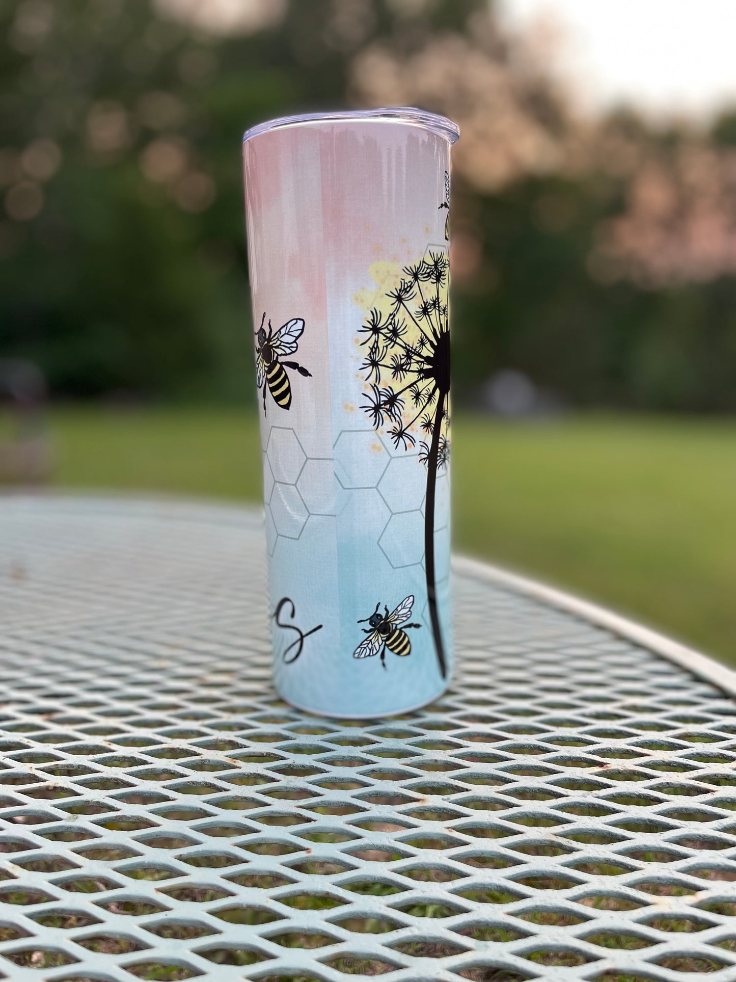 Spread Kindness dandelion tumbler