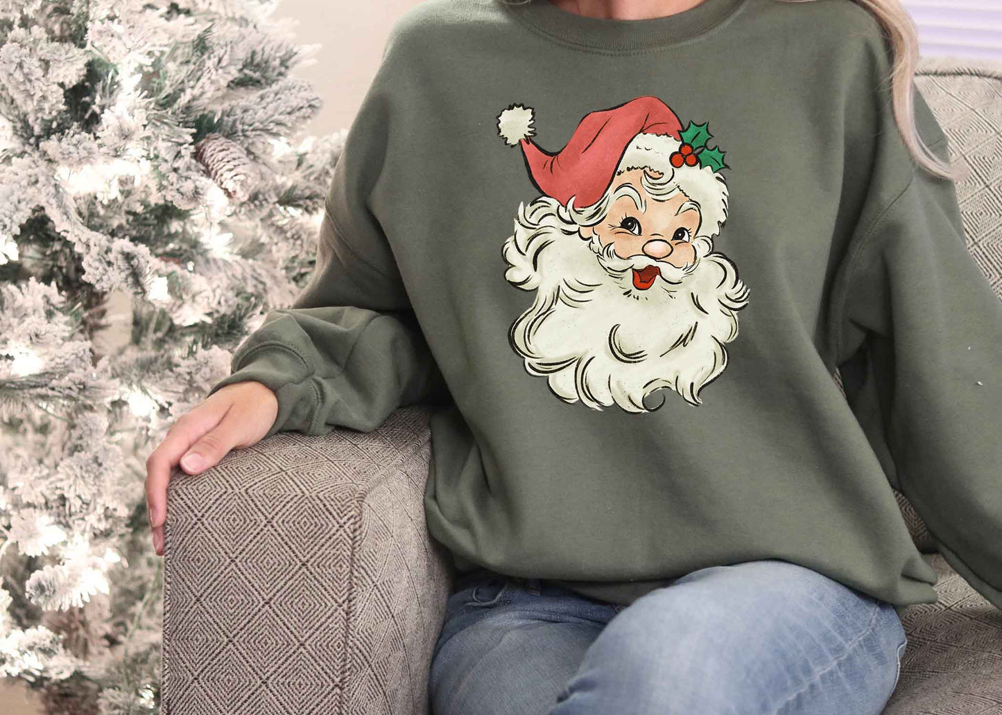 Retro Santa sweatshirt