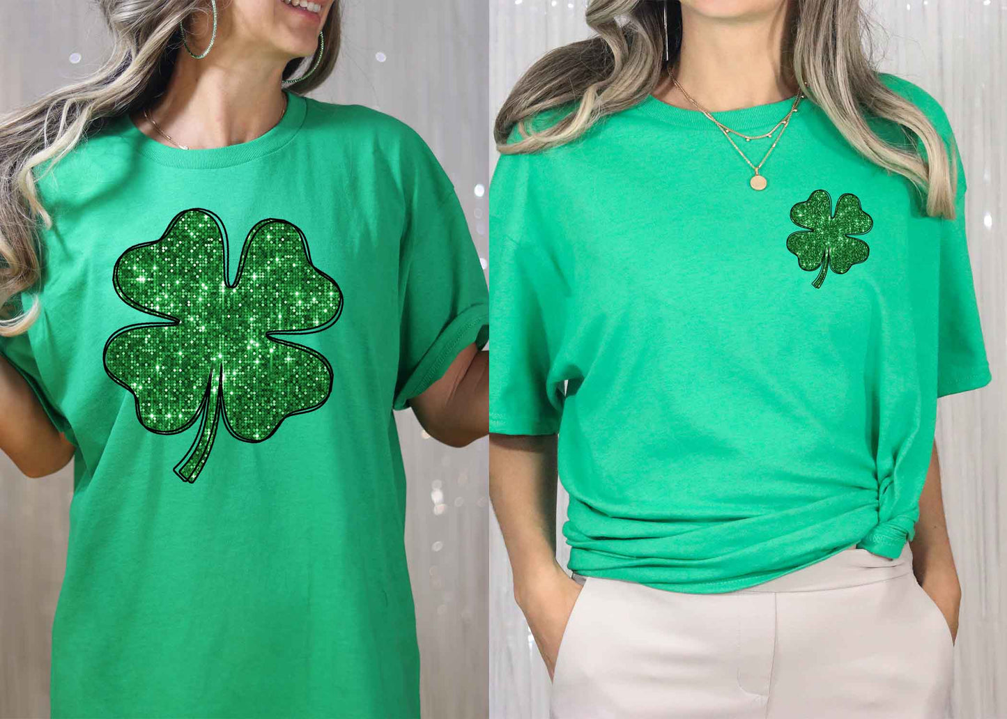 Sequin Clover shirt