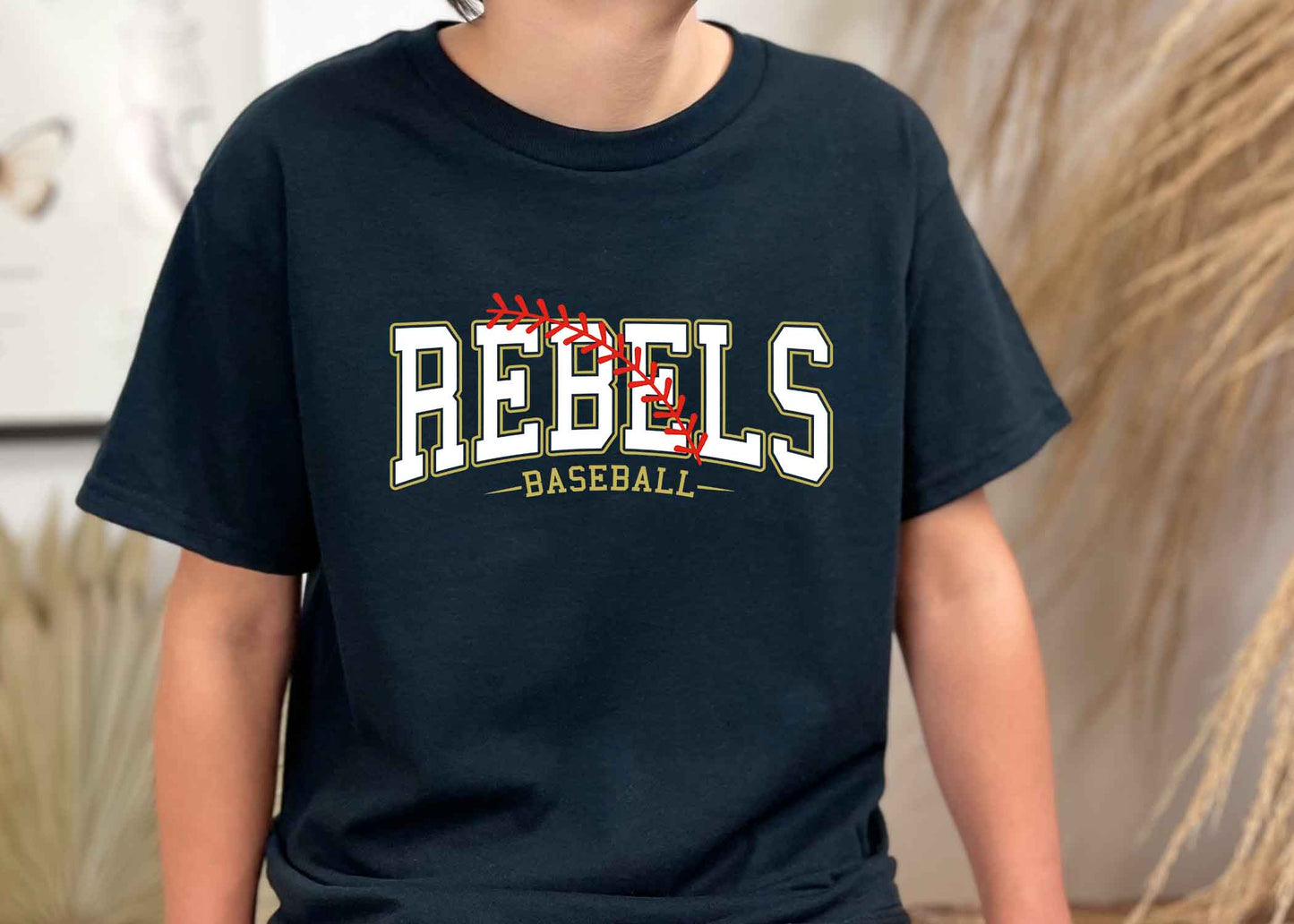 Youth Rebels baseball shirt