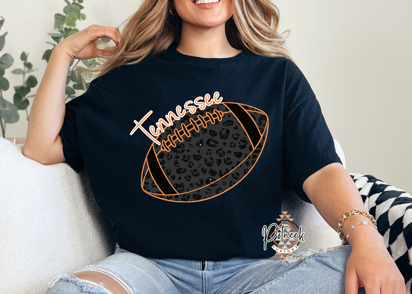 Tennessee leopard football shirt