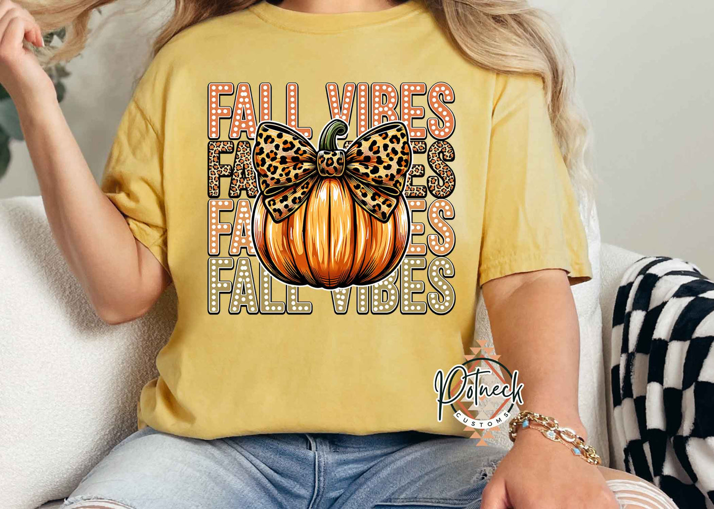 Fall vibes with pumpkin shirt