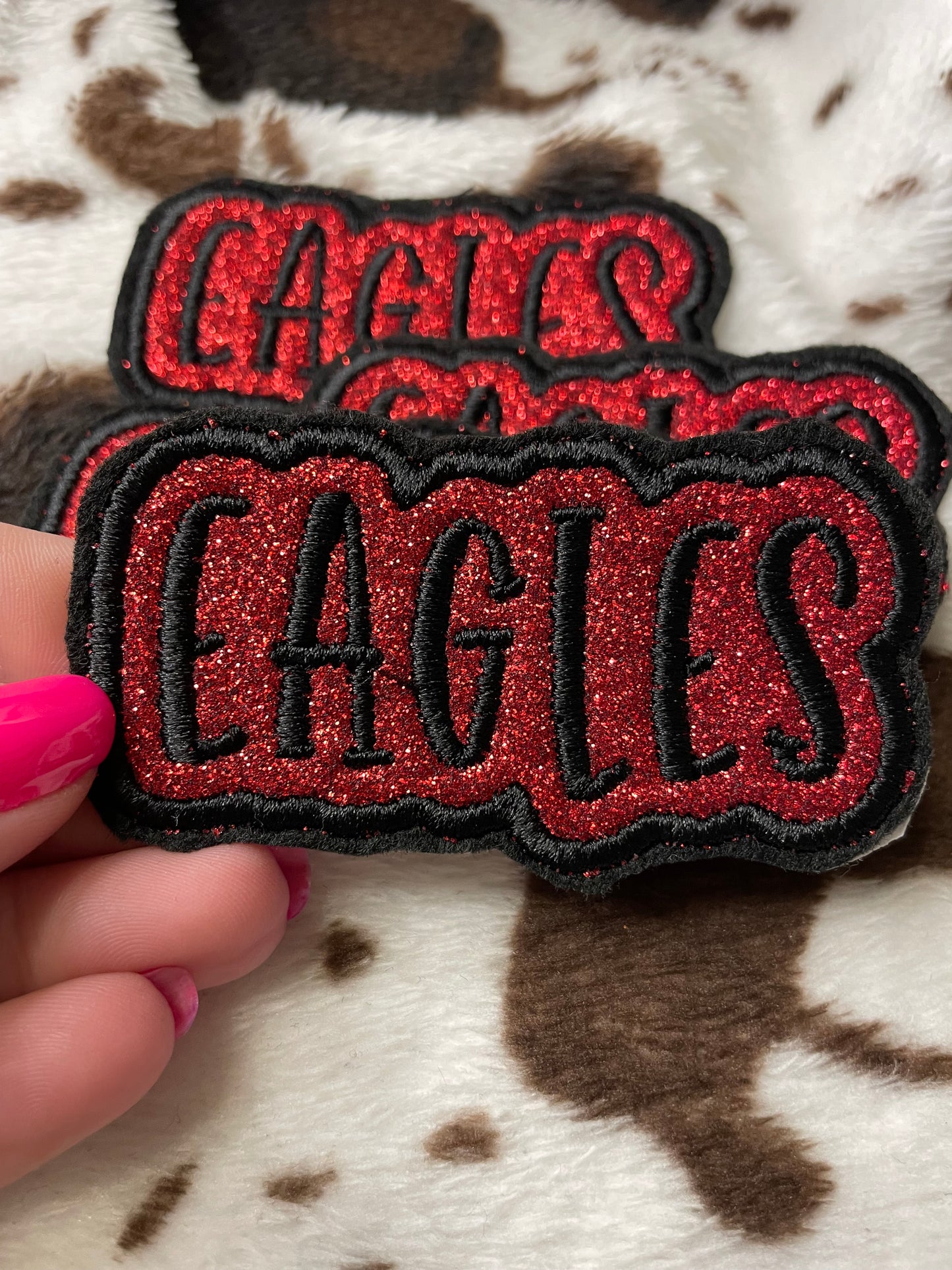 Custom glitter school mascot patch *** 7-10 TAT ***