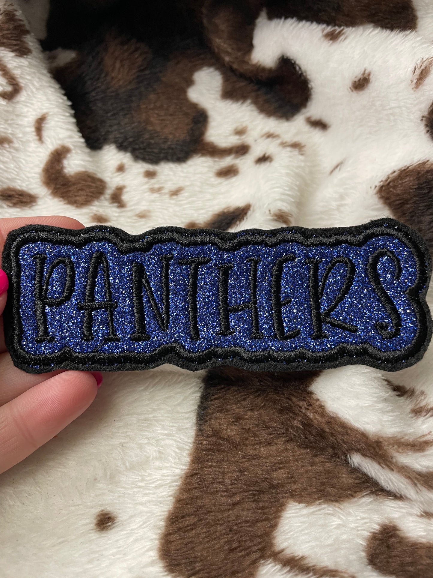 Custom glitter school mascot patch *** 7-10 TAT ***