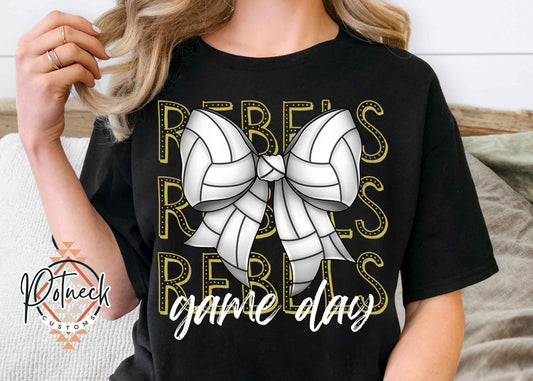 Rebels Volleyball game day shirt