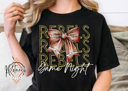 Rebels Football game day shirt