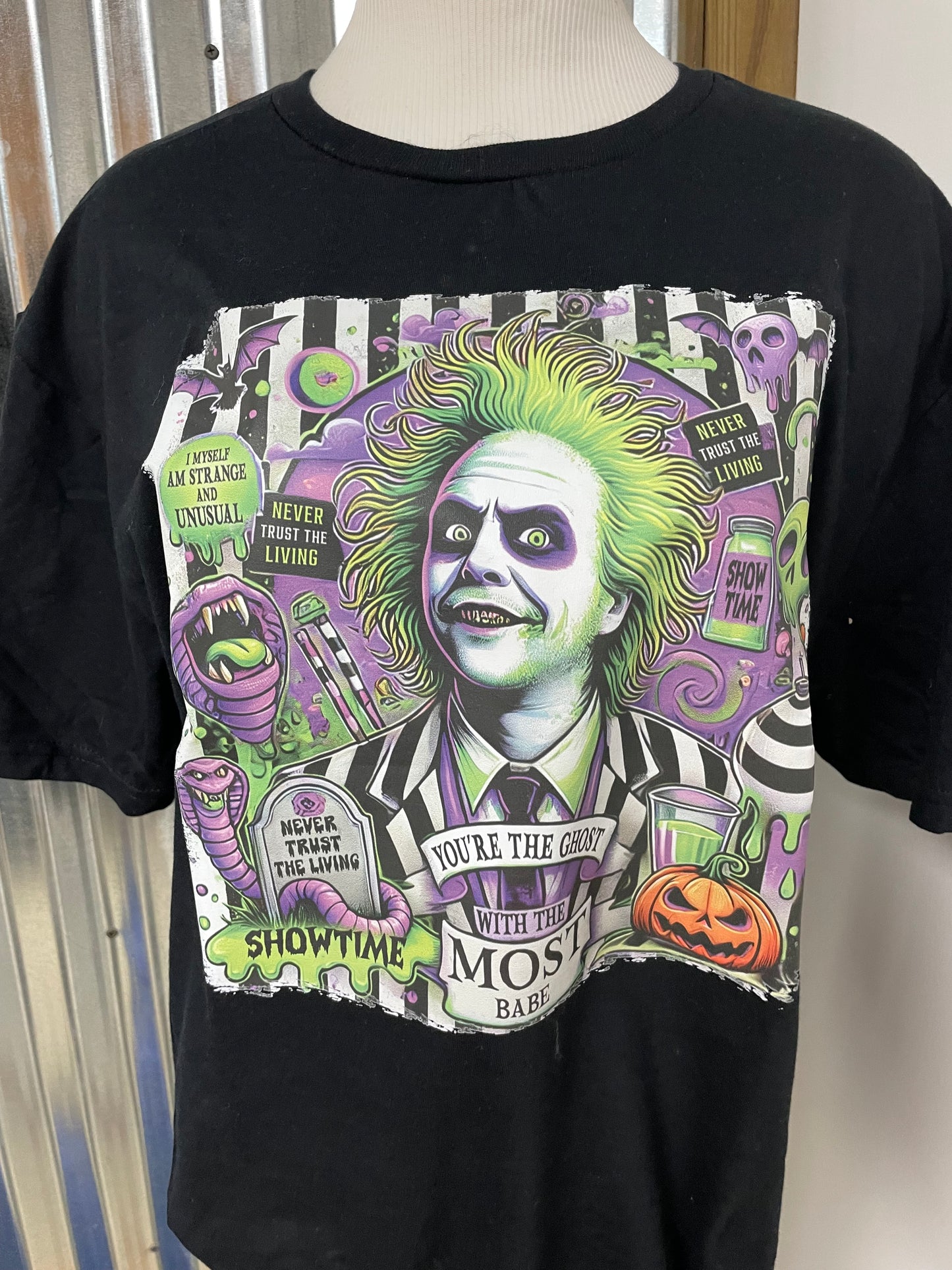 Beetle juice glow in the dark shirt