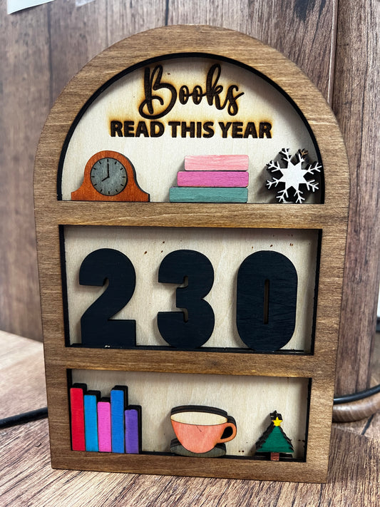 Book counter mini bookcase