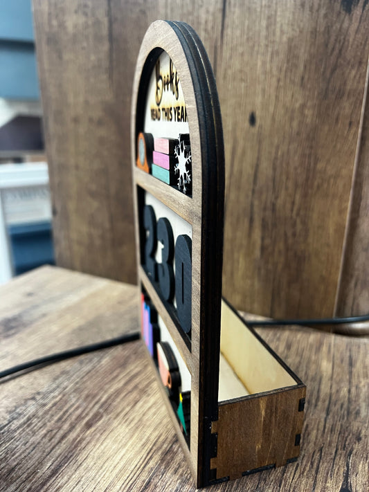 Book counter mini bookcase