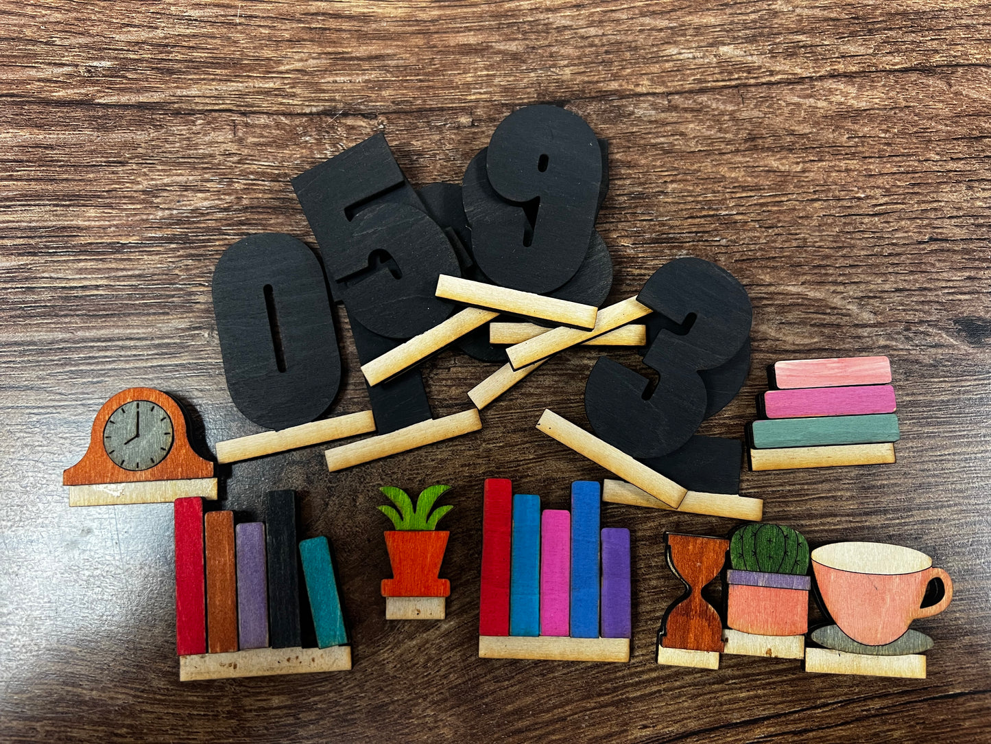 Book counter mini bookcase