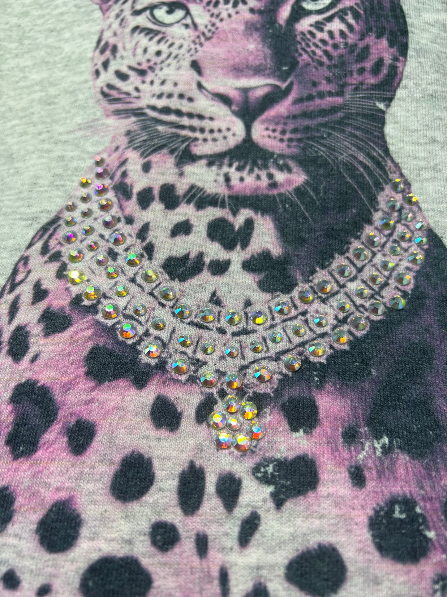 Leopard shirt with Rhinestones