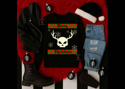 Merry Christmas skull