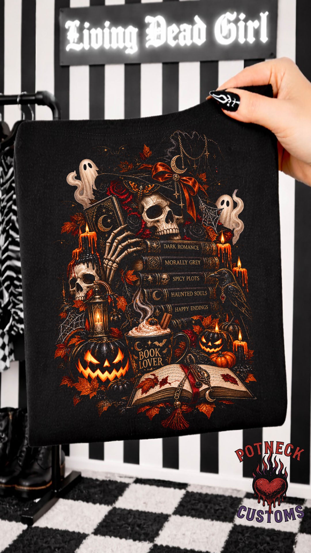 Halloween Dark romance shirt for readers