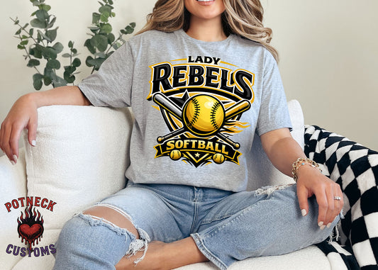 LADY REBELS SOFTBALL SHIRT 26-2
