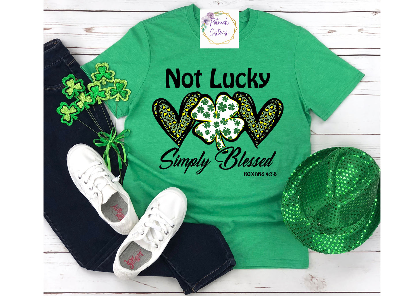 Not lucky Blessed shirt