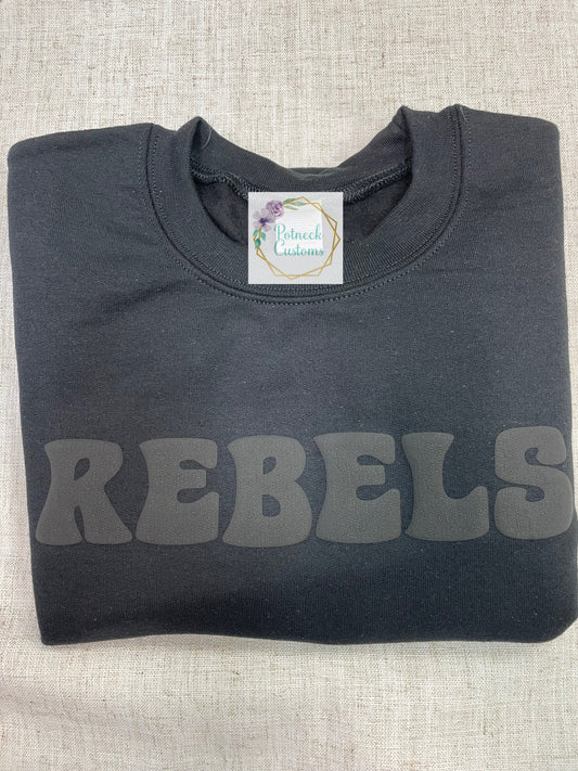 Rebels puff print sweatshirt